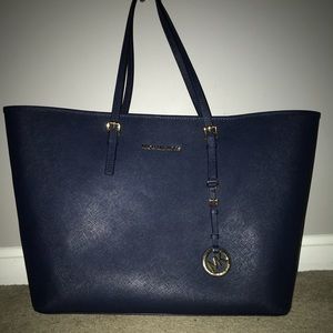 Michael Kors Navy Jet Setter Tote
